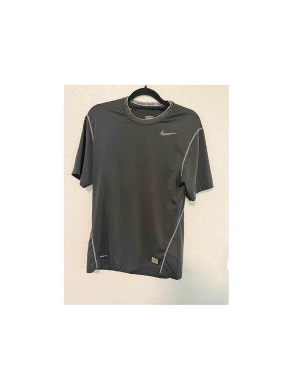 #6217 Nike Pro Dri-FIT Black Athletic Training Shirt